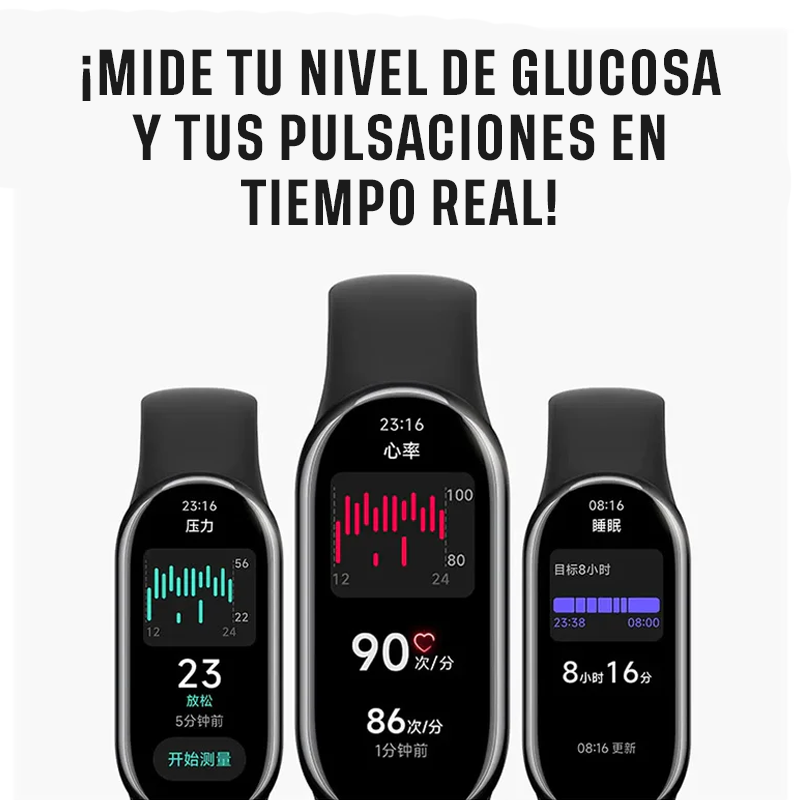 [REGALO EXCLUSIVO] Reloj Inteligente FiBand9™ con Medidor de Salud